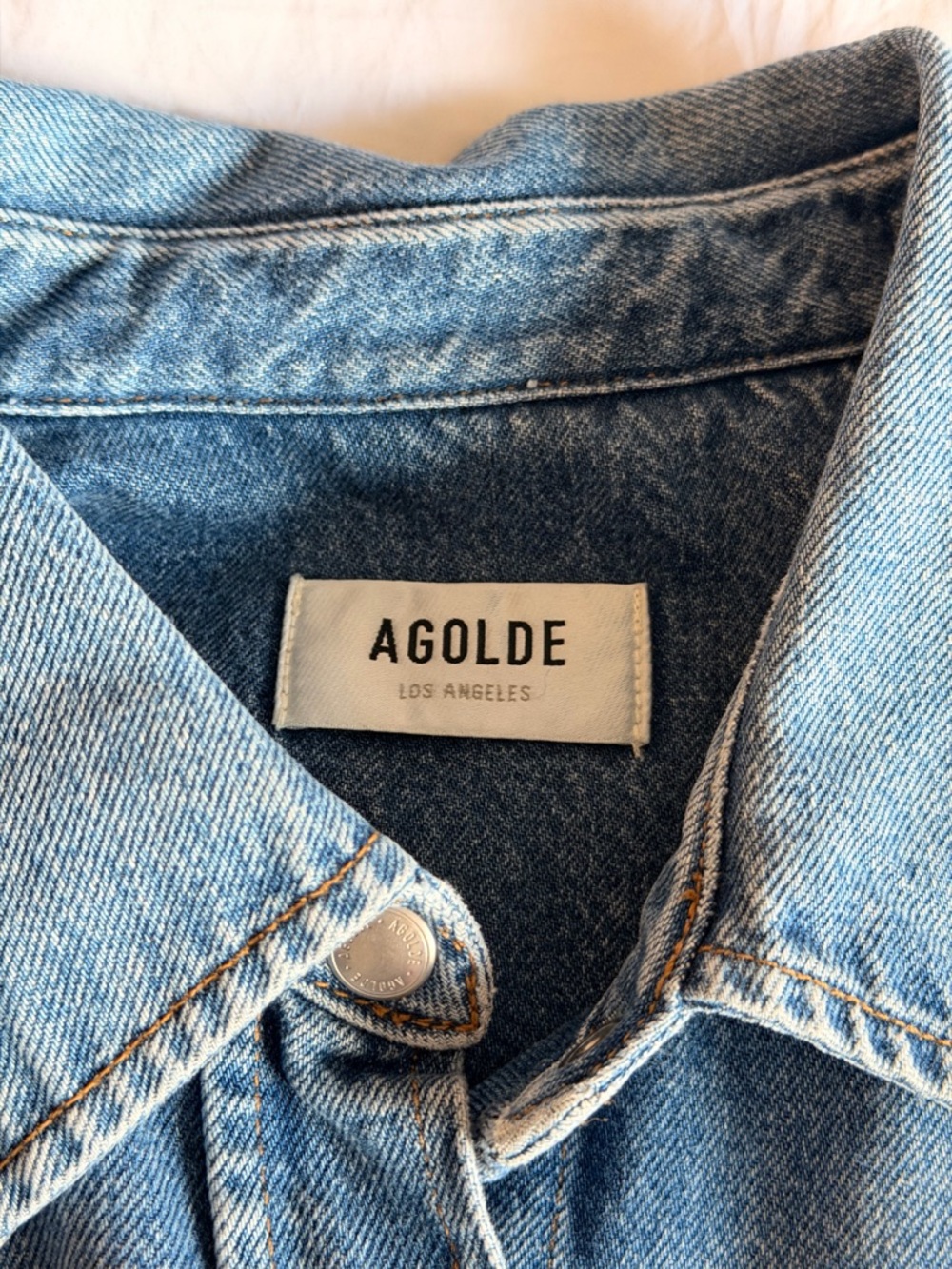 NWT AGOLDE Camryn Denim Shirt Jacket - Picture 7 of 11